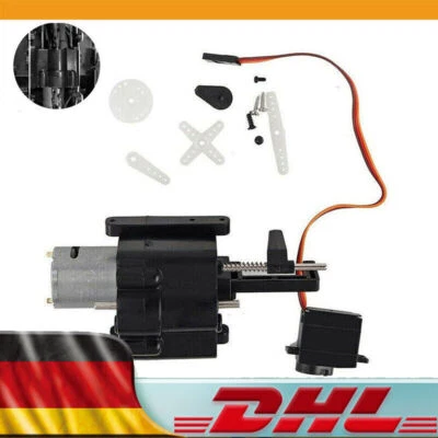 RC Split Transfer Getriebe Mit 370 Motor + Servo für WPL B14 B16 B24 B36 C24 C14 - Bild 1 von 4