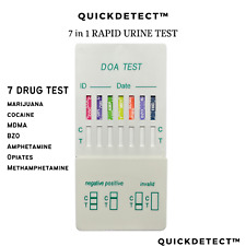 Urine Drug Test Kit  - 7 Drug Tests for THC, BZO, MDMA, COC, MET, OPI, AMP