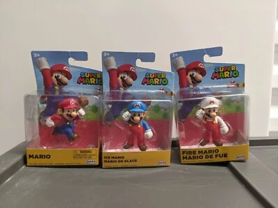 Super Mario Lote de 3 Figuras Mario Fire Mario Ice Mario Jakks Nueva Odisea Foto 1 de 4
