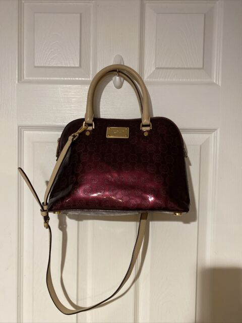 Michael Kors - Red Patent Leather Small Crossbody w/ Gold Chain – Current  Boutique
