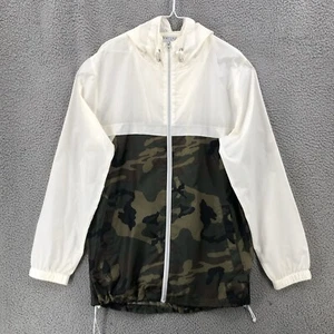 Empyre Full Zip Windbreaker Rain Jacket Men’s Size Large Camo White Green 10183 - Picture 1 of 8