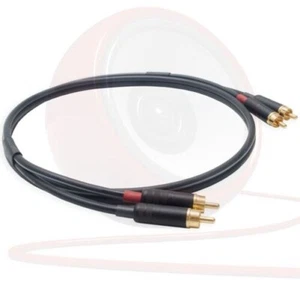 Mogami Twin RCA Lead. Low Capacitance 75ohm Audio Coax Cable. Angled or Straight - Picture 1 of 5