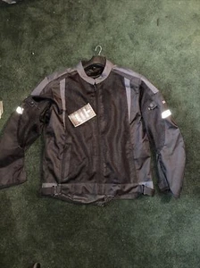 Oxford Spartan Air Mesh Summer Motorcycle Motorbike Jacket Stealth Black 2XL - Picture 1 of 4