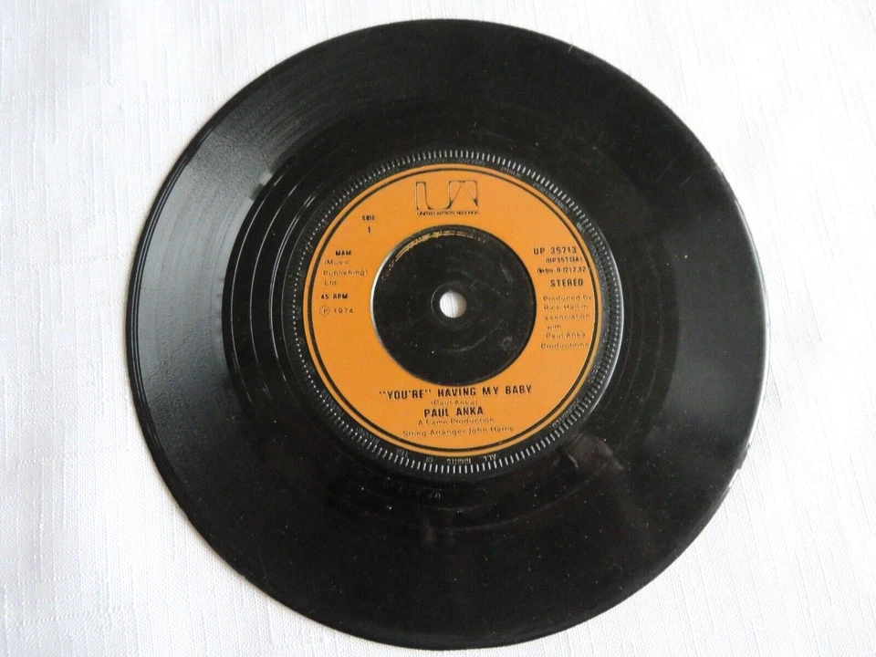 Paul Anka – "You're" Having My Baby        UP 35713         VINYL VG+ - Image 1 of 1