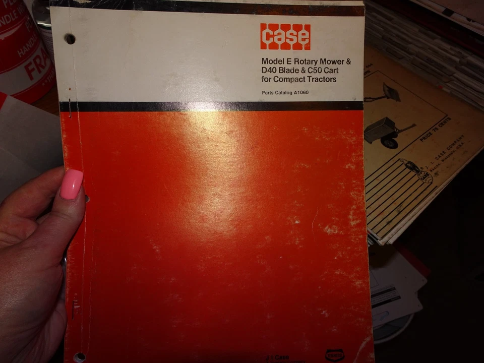 Case e70 Rotary Tiller Parts Catalog Manual - Image 1 of 1