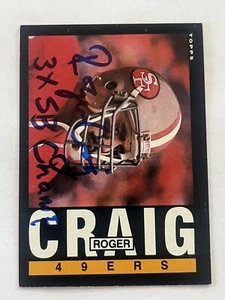 Roger Craig Signed Autographed 1985 Topps Card 49ers - Picture 1 of 1