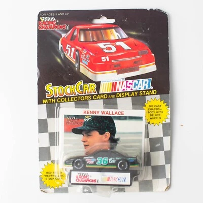 Coche fundido a presión vintage Kenny Wallace #36 1991 Stock Car Nascar Collectors Foto 1 de 2