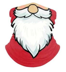 Polaina Cara Papá Noel Adulto Talla Única Océano Playa Viejo Invierno Moda Nueva - Imagen 1 de 2