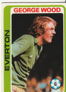 Topps Gum Card Footballers 1979 Blue Back George Wood Everton