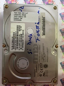 Hard Disk Usato IDE 3,5" 20GB QUANTUM QML20000LD-A 204531-001  - Foto 1 di 4