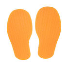 1 Pair Full Soles Noise Reduction Shoe Rubber Sole For Replacement(Yellow) Qua