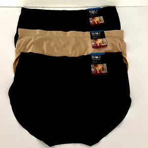 NEW Bali 3 Pair EasLite SeamLess Hipsters 2X/9 Multi-Color DFELS4 NWT - Picture 1 of 3