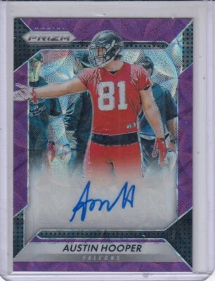 AUSTIN HOOPER 2016 Prizm Rookie Autograph Prizms Purple Scope 85/99 Falcons - Image 1 of 2