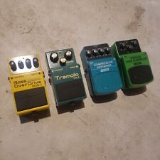 Boss Pedals Bass Tremolo Overdrive Compression Sustainer for sale