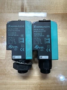 (2) PEPPERL+ FUCHS 911616 RLK61-55-Z/31/135 RETROREFLECTIVE PHOTOELECTRIC SENSOR - Picture 1 of 5
