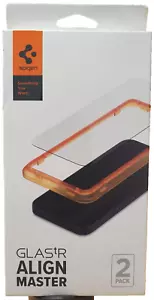 Spigen GlastR AlignMaster Tempered Glass Screen Protector for iPhone 14 + Plus - Picture 1 of 2