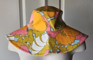 NEW Trina Turk Abstract Floral Wide Brim Packable Shade Hat One Size - Picture 1 of 6