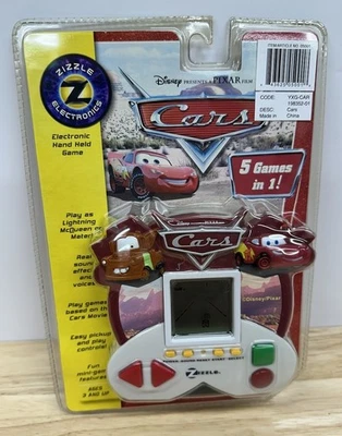 Zazzle Electronics Disney Pixar Cars Electronic 5 en 1 Juego Manual 2006 Nuevo Foto 1 de 4