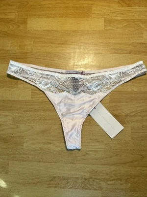 Stella McCartney ~ Rosa Claro ~ Bragas Tanga Suave y Encaje ~ Pequeñas, Medianas, Lg, XL Foto 1 de 4