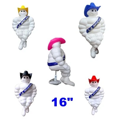 16" Michelin Man Doll Figure Bibendum Decore Collectible Advertise Tire With Hat - Image 1 of 4