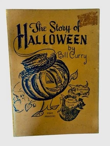Vintage The Story of Halloween emphera book Billy Curry Adele Thornton Lewis WV - Picture 1 of 12