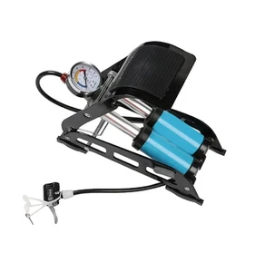 Bikemate - Double Cylinder Foot Pump NEW - Picture 1 of 3