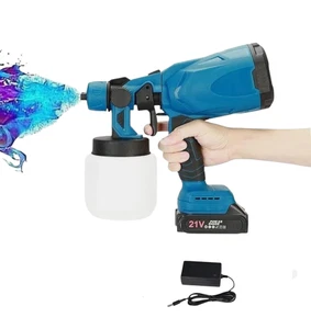 Wiederaufladbare elektrische Farbspritzpistole | Handheld große Reichweite leistungsstarkes Spray auch - Bild 1 von 4
