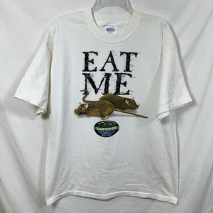 Vintage Survivor 2000 Y2K Eat Me Rats Mice Television Show T-Shirt XL Outwit Tee - Picture 1 of 7