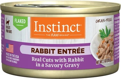 Instinct Flaked Rabbit In Savory Gravy Grain Free Cat Food 3oz/24pk - Image 1 of 4