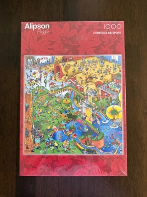 Alipson "The Sports Complex" Steve Skelton 1000 Pc Jigsaw Puzzle-HTF-NEW SEALED - Image 1 of 4