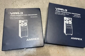 Ampex VPR-3 Operation & Maintenance Parts Scematics Manuals VPR 3 (both) - Foto 1 di 3