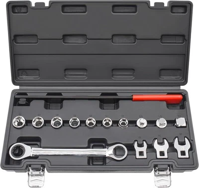 Juego 15pcs Herramienta Extractor Correa Serpentina con Llave de Trinquete - Image 1 of 4