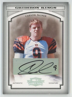Carson Palmer 2006 Donruss Threads Pro Gridiron Kings Auto /10 #PGK-6 Cincinnati - Image 1 of 2