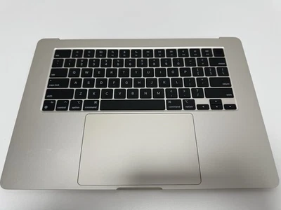 Apple Macbook Air 15” A2941 EMC 8301 Palmrest M2 Keyboard Trackpad 2023 Starligh - Image 1 of 4