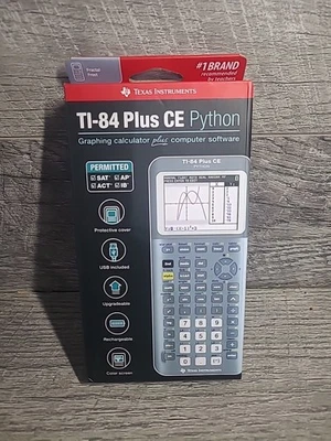 Texas Instruments TI-84 Plus CE Python Graphing Calculator Fractal Frost - Image 1 of 4