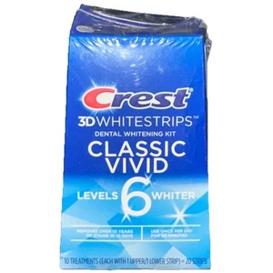 New Crest 3D White Strips Classic Vivid 10 treatments - Exp /2026+ - Picture 1 of 2