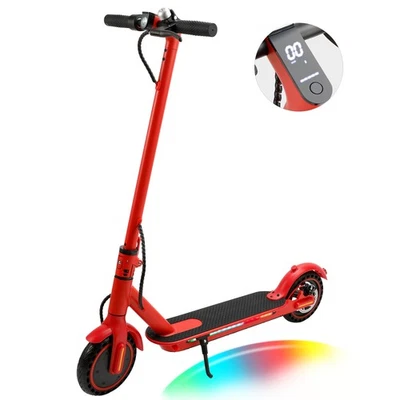 8,5 Zoll 350W  E-Scooter KickScooter Elektroroller Electric Scooter APP Rot - Bild 1 von 4