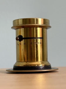 Meniscus Brass Lens Vintage/Antique Large Format - Picture 1 of 8