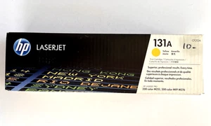 HP Laserjet 131A print cartridge yellow NEW SEALED CF212A OEM expired 2015 RARE - Afbeelding 1 van 4