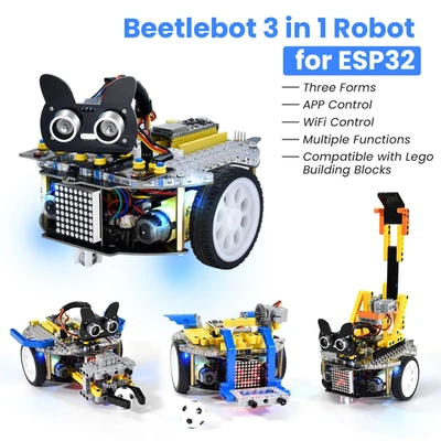 3 in 1 ESP32 Robot Car Kit for Arduino ESP32 Robot Support Python&Scratch - Image 1 of 4