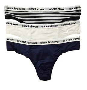 New Balance women's 3-pack performance underwear eversoft thong Black - Picture 1 of 3