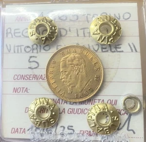 MONETA ORO REGNO D' ITALIA VITTORIO EMANUELE II 5 LIRE 1863 TORINO qFDC - Imagen 1 de 3