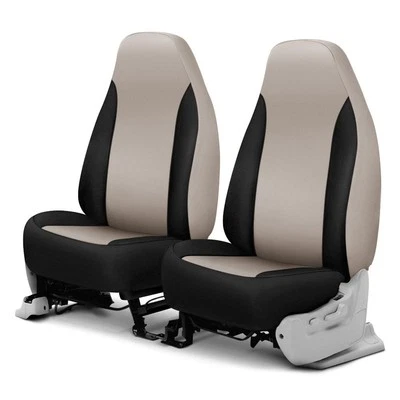For Audi S7 Sportback 24 Neoprene 1st Row Tan & Black Custom Seat Covers - Image 1 of 4