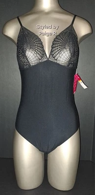 💕Новый с Ярлыками COMMANDO масло + кружева сексуальный плюшевый стринги боди черный S - Изображение 1 из 4