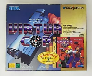 SEGA SATURN VIRTUA PISTOLA VIRTUA POLICÍA JUEGO SUAVE PAQUETE ESPECIAL GS-9059 CON CAJA - Imagen 1 de 6