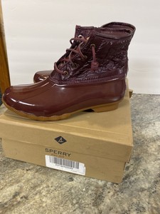 light purple sperry duck boots