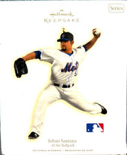 2009 Hallmark Keepsake At the Ballpark Ornament Johan Santana NY Mets - NMIB