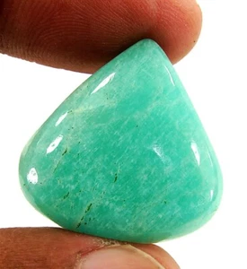 Piedra de envoltura de alambre de cabujón de piedras preciosas sueltas amazonita verde natural de 32,30 quilates - 1802 - Imagen 1 de 2