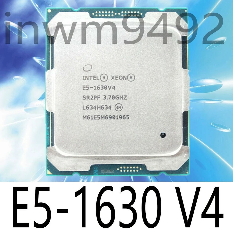 Intel Xeon e5-1630 v4 CPU processor 3.7ghz l3-10mb 4 cores 8 threads LGA 2011-v3 - Image 1 of 1