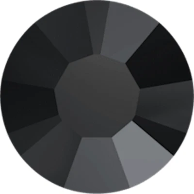 JET Black 10ss 2.8mm IHC Stellar Austrian Crystal A293 Flatback Rhinestones 144 - Imagem 1 de 3